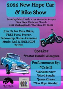 New Hope Car Show Flyer