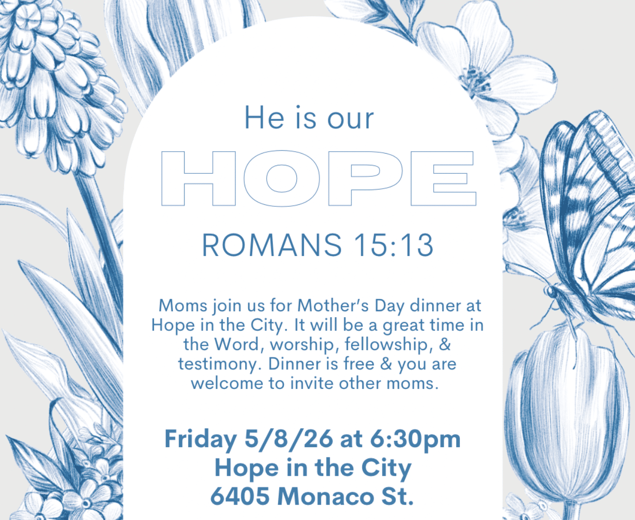 mothers day dinner flyer